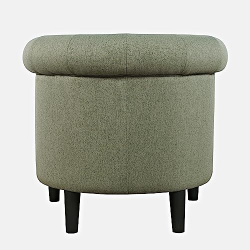 Sillón Barril Curvo Verde Salvia miniatura 3