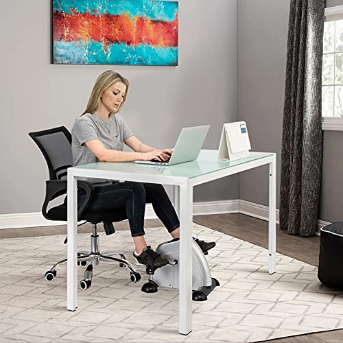 Entraîneur à Pédales, Mini Exercise Bike Léger et Portable Vélo Pédalier Appartement avec Ecran pour la Maison et Le Bureau Adapté aux Personnes Âgées, Gris – Image 4