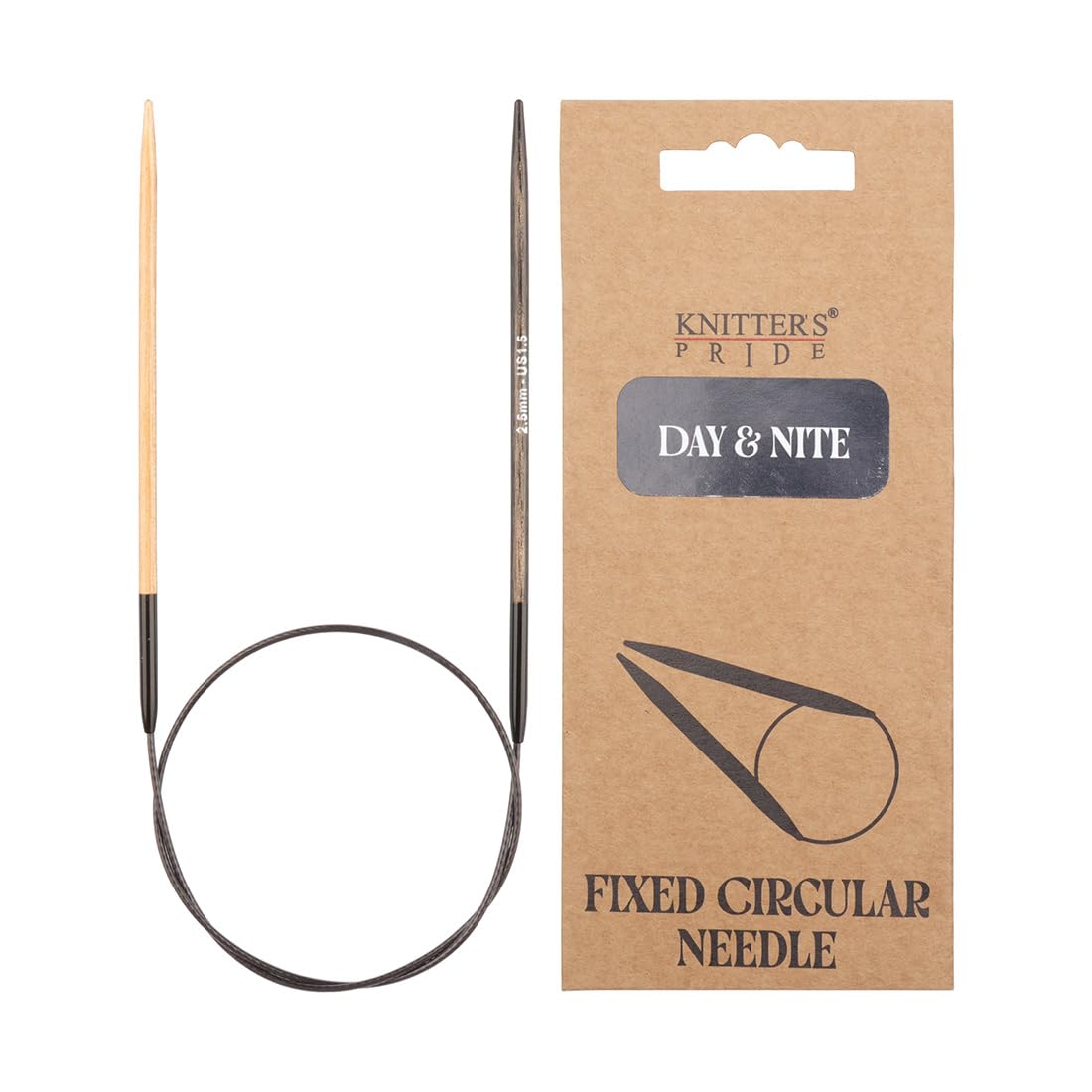 Knitter's Pride Day & Nite Circular Needle 25 cm 2.50 mm - 1 piece