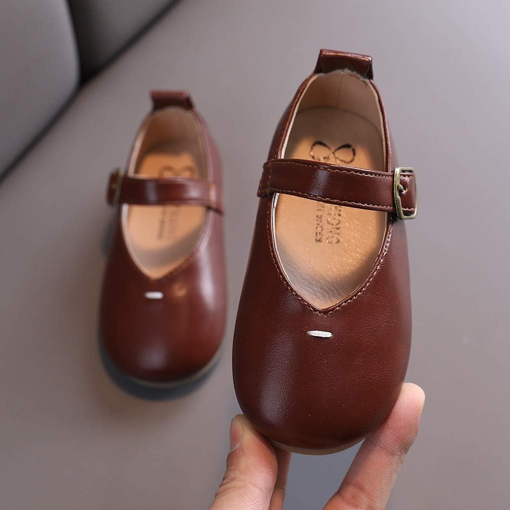 Toddler Baby Soled Sandals Shoes Kids Shoes Shoes Casual Princess Girls Soft Baby Shoes Toddler (Brown, 15-18 Months)