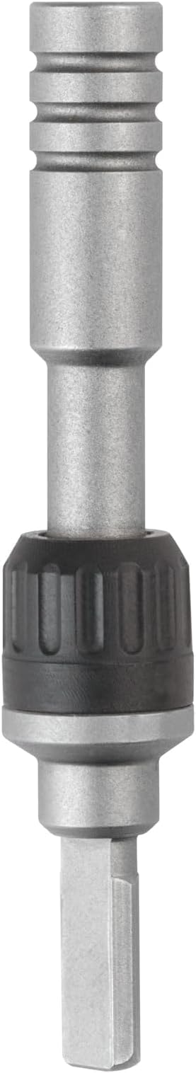 Ratchet driver, fits both Leatherman flat bits and standard ¼ inch bits.