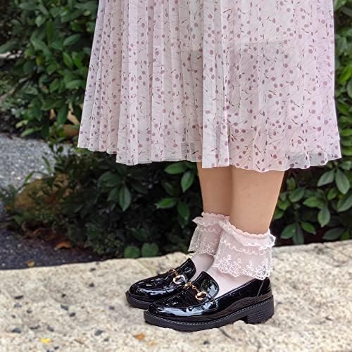 1 Paio Di Calzini Estivi Corti In Pizzo Da Donna - Foto 5