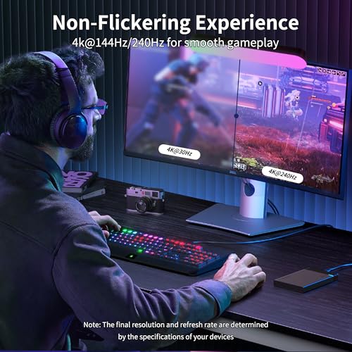 Image of LKNNER USB C to DisplayPort Cable, 8K@60Hz 4K@240 /144Hz, 3.3FT /1M