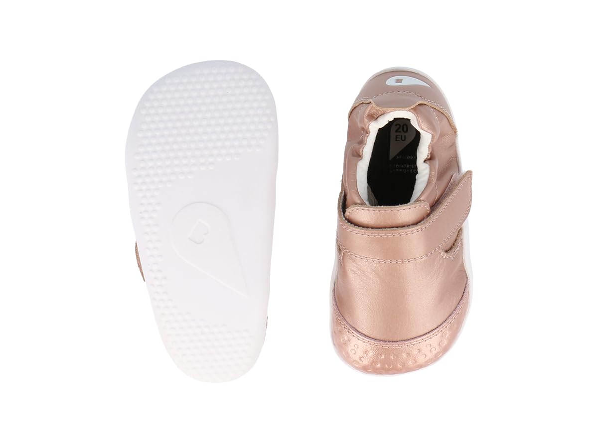 Bobux Xplorer Go - Primi Passi - Sneaker per Bambini in Morbida Pelle Pregiata (Rose Gold, Sistema Taglie Calzature EU, Bimbo (0-5 Anni), Numero, Media, 18)