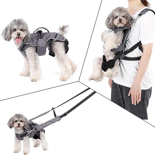 Arnés para perro y gato multifuncional: chaleco de bicicleta 4 en 1 3