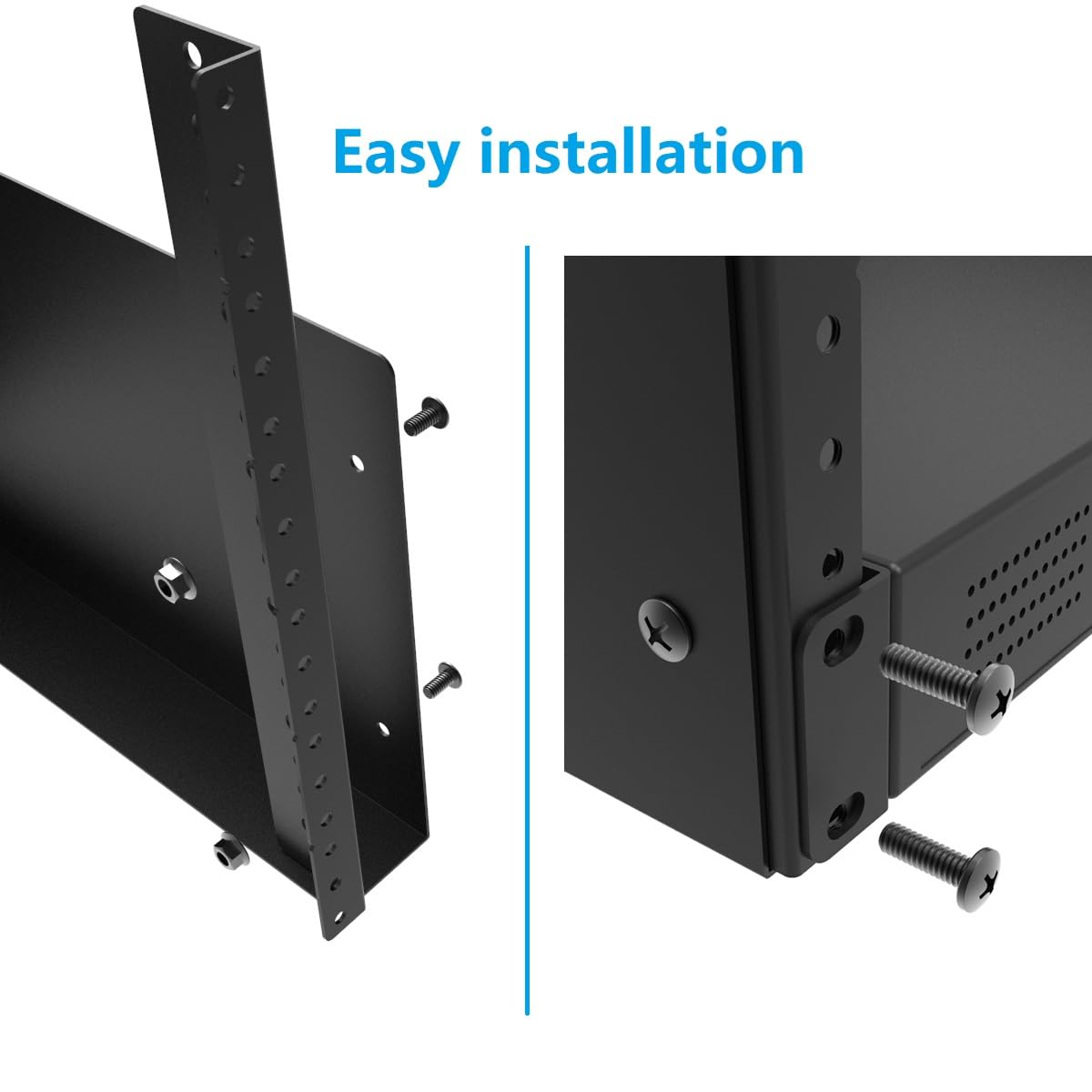 1U Rack Bracket Jingchengmei 1U Wall Mount Network Rack - 6-Inch Deep ...