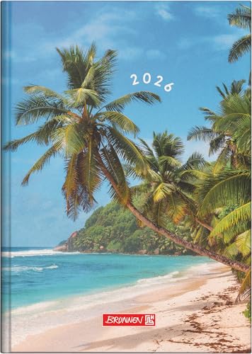 BRUNNEN Buchkalender Mod. 795 2026 „Beach“ | A5, Papier