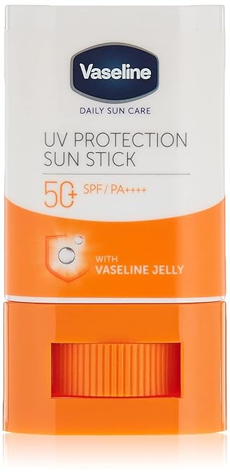 Vaseline Daily Sun UV Protection Sun Care Stick with Vaseline Jelly SPF 50+/Pa+++, 15g