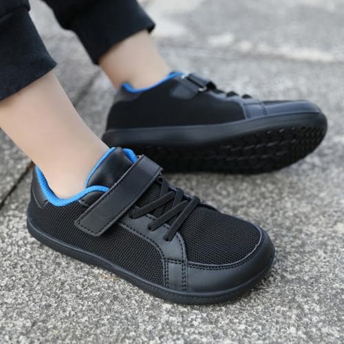 Toddler/Kids Boys&Girls Barefoot Shoes Mesh Wide Toe Box Breathable Comfortable Slip-Resistant Easy On & Off Shoes3