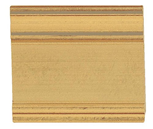 Picture Frame Moulding (Wood) 100ft Bundle - Contemporary Gold Finish - 2" Width - 3/4" Rabbet Depth
