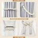 NICEEC 2 Pack Strong Magnetic Curtain Tiebacks Modern Simple Style Drape Tie Backs Convenient Decorative Weave Rope Curtain Holdbacks for Thin or Thick Home & Office Window Draperies (Beige)
