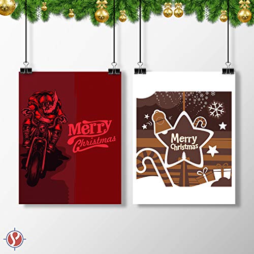 Holiday Christmas Colored Card Stock Paper, Red, Green & White 8.5 X 11" Cardstock For Greetings, Gift Tags, Art & Crafts, Invitations & Announcements | 25 Red, 25 Green, 50 White (100 Sheets Total) #TOP2