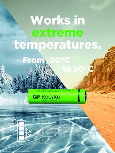 GP ReCyko + Paco 4 oplaadbare AA-batterijen uit de serie 2600, NiMH, min. 2600mAh - Afbeelding 7