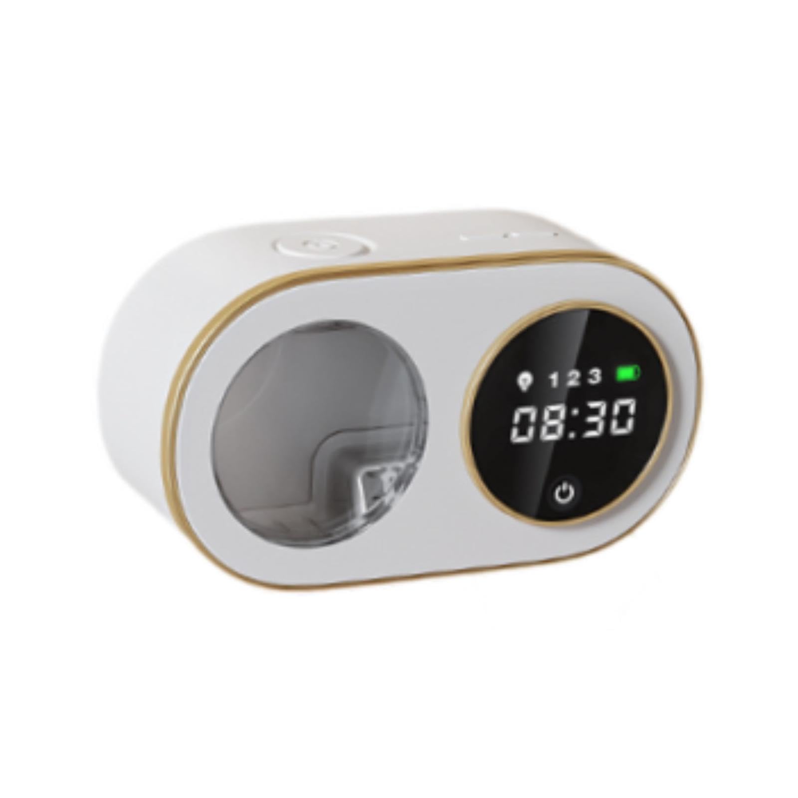Dispensador Automático de Jabón Sin Bomba, Líquido Visible, Espuma Ajustable, Indicador de Nivel de Recarga, Apto para Baño Y Cocina, Blanco, Individual