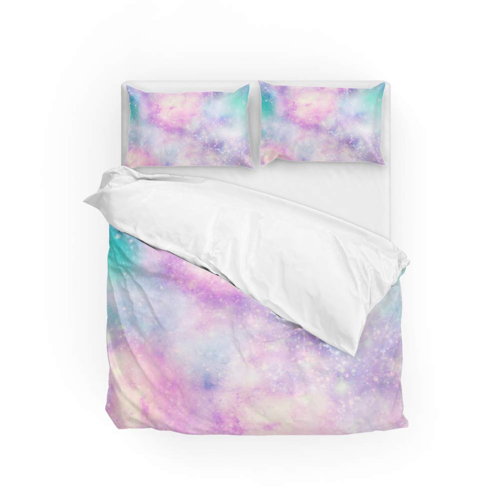 Housse de couette Galaxy 3 pièces idéale pour lit Queen Size infroissable