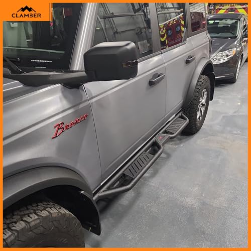 Estribos Black CLAMBER Ford Bronco 2021-2026 4Puertas miniatura 6