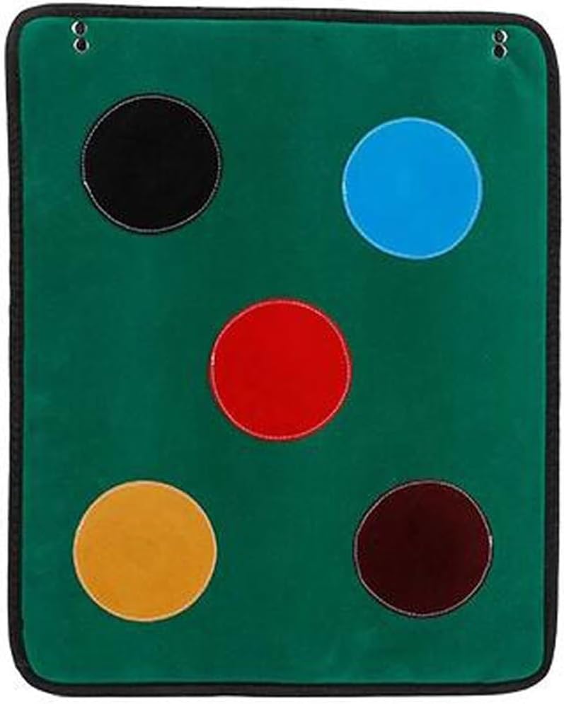 Fencing Target Fencing Training Equipment with Five Bullseye Self Training Auxiliary Sword Target for Child and Adult Fencer (Thickness : Green, Size : 40x50cm)