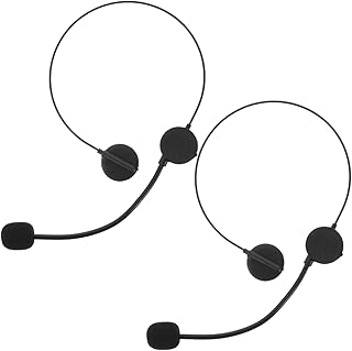 ibasenice Children's Head Microphone Toy Set - 2 Pieces Realistic Headset Props for Role Play, Costumes, Party and Stage Performances for Boys and Girls Auxiliary