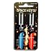 Pair of Red and Light Blue Saber Shaped Space Keys - Schlage SC1