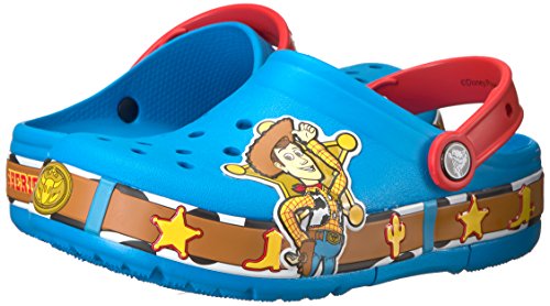Sandália, Crocs, Lights Crocband Woody Kids, Ocean, 24, Criança Unissex