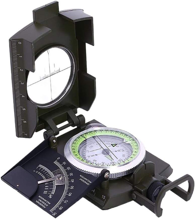 Military Green Multifunctional Compass Outdoor Sports Adventure Mountain Camping Finger North Needle