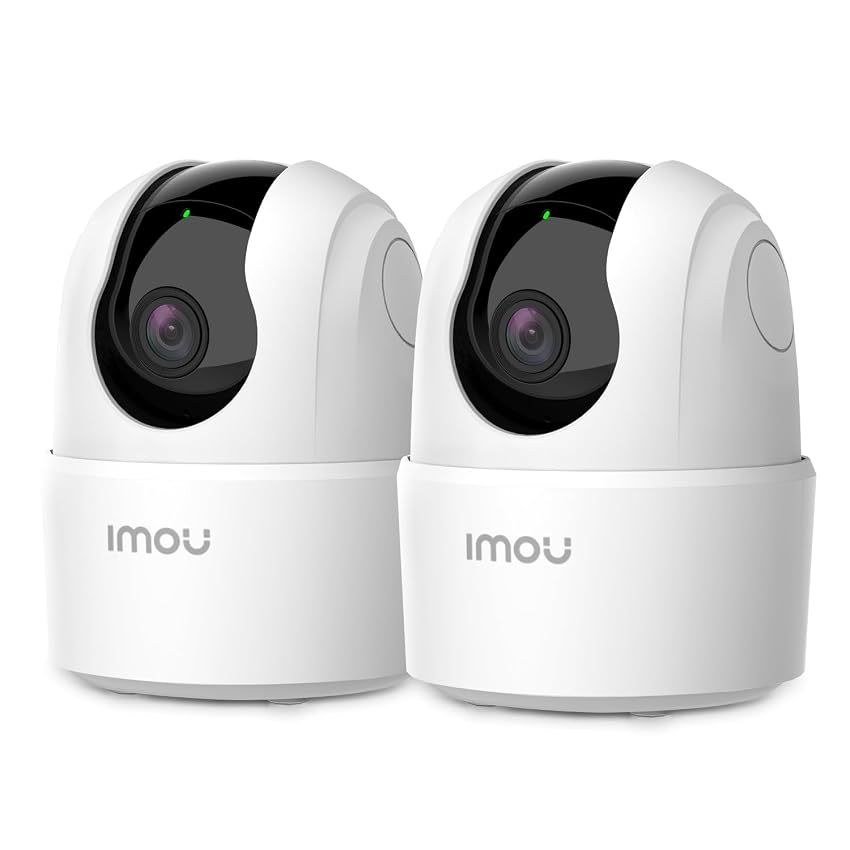 Imou 3MP Kit Telecamere Wi-Fi Interno, 2K Videocamera di Sorveglianza