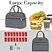 Coobiiya Lunch Bag Women, Lunch Box for Women Adult Men, Small Leakproof Cute Lunch Tote Large Capacity Reusable Insulated Cooler Lunch Container for Work/Office/Picnic/Travel-Stripe