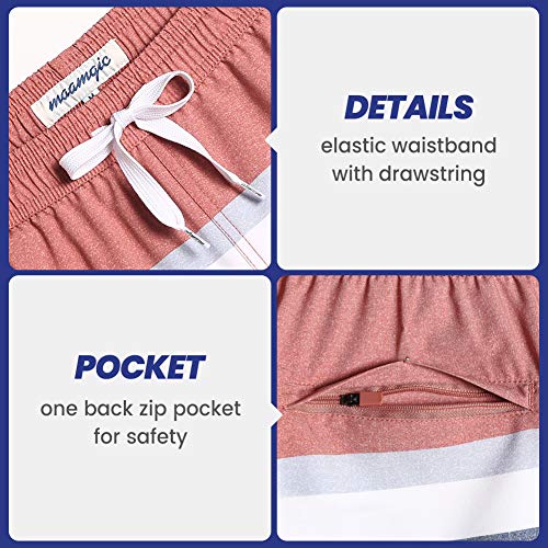 Image of maamgic Mens 7 inch Stretch Swim Trunks Quick Dry Mesh Lining Swimwear Bathing Suits