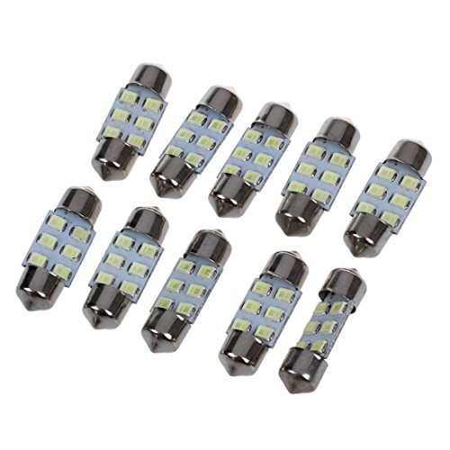 TOOGOO(R) Offerta 10 LAMPADINE Auto SILURO LUCI 6