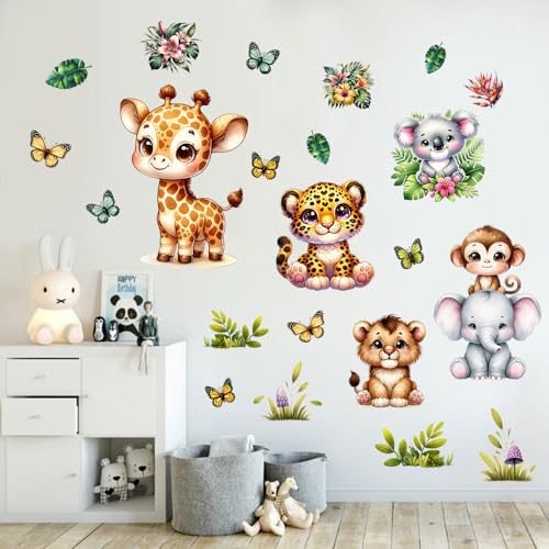 Vinilos decorativos animales para habitación infantil miniatura 3