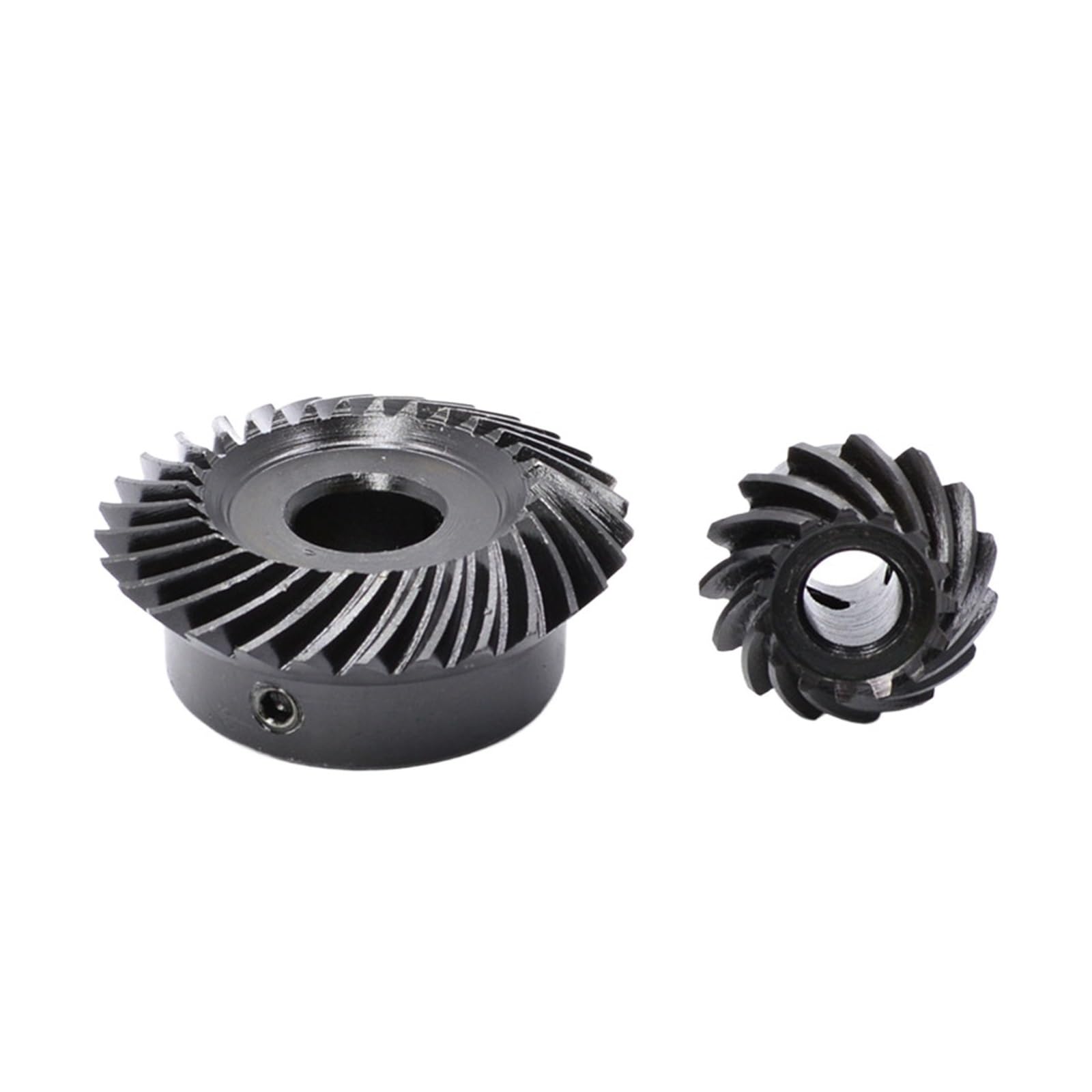 Bevel Gear Pinion Hardware Mechanical 1: 2 Spiral Bevel Gear 1M 15/30 Teeth Steel Helical Gear(15 Teeth-6MM)