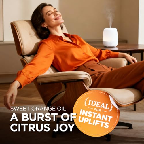 Image of 100% Pure Orange Essential Oil - 0.34 Fl Oz - Orange Oil for Hair, Skin, Diffuser, Aromatherapy & DIY Candle Making Scent
