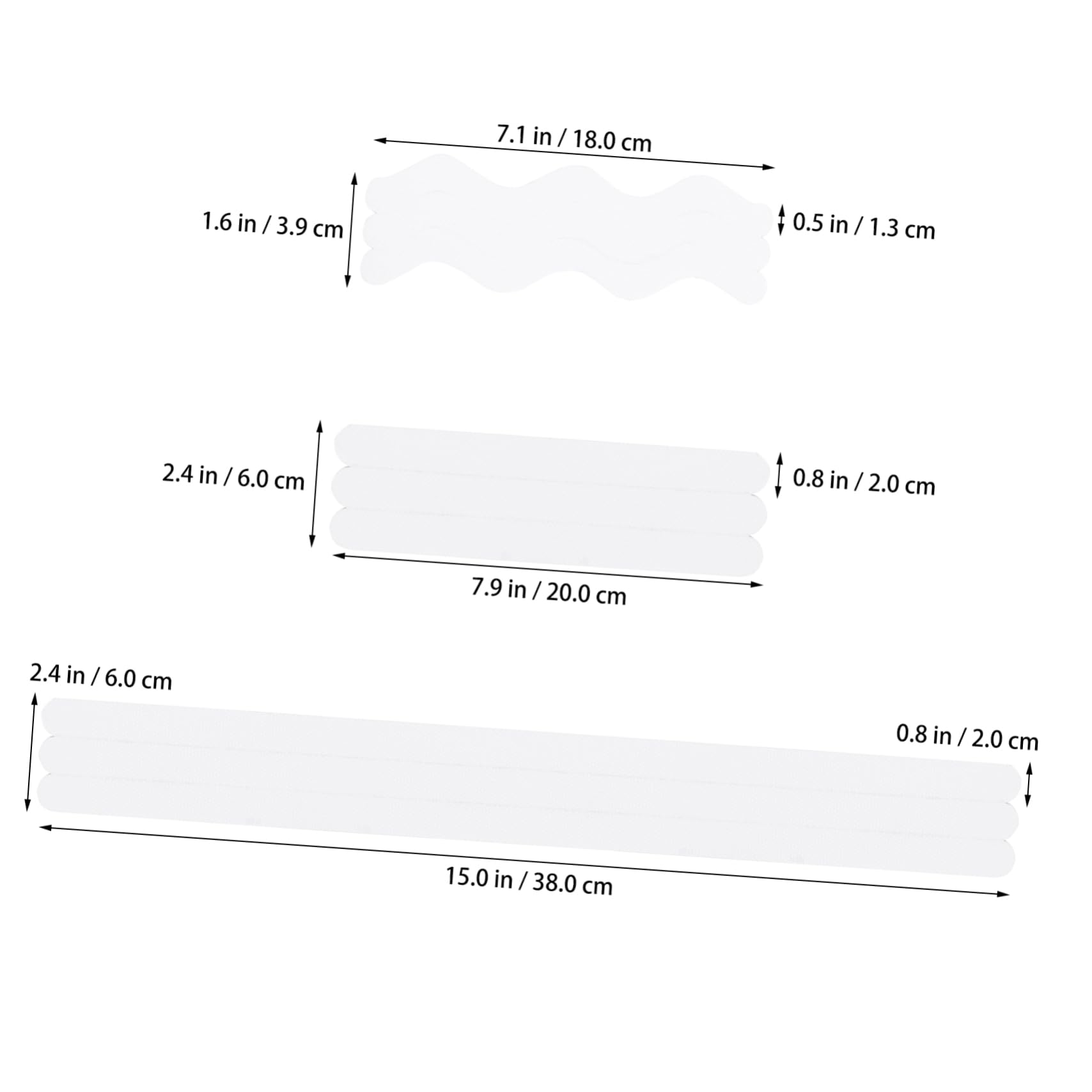 Housoutil 144pezzi Pz Adesivi Antiscivolo per Bagno e Scale Strisce Resistente all Usura per Sicurezza Famigliare Completo