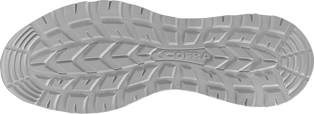 COFRA Karate ESD S1 PS FO SR, Calzado de Seguridad Laboral, Negro, Puntera de Fibra de Vidrio, Plantilla Light Foam, Antideslizante