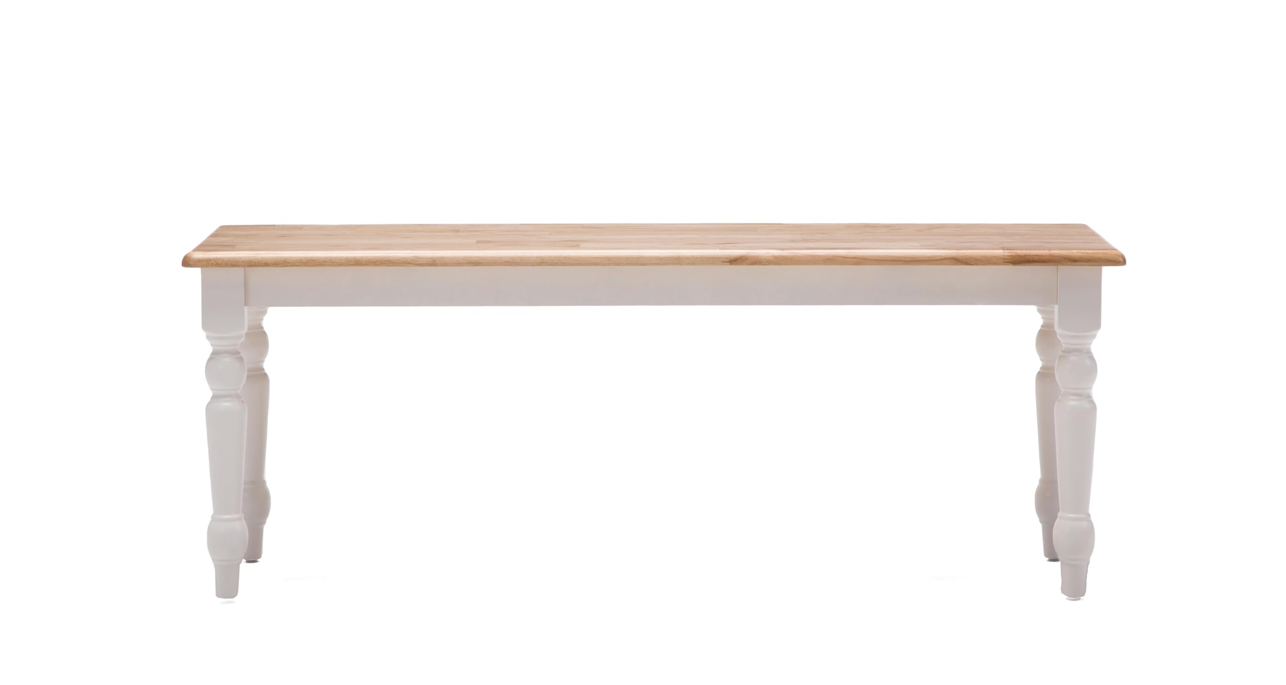 Boraam Windsor Farmhouse Dining Bench - Cream/Natural