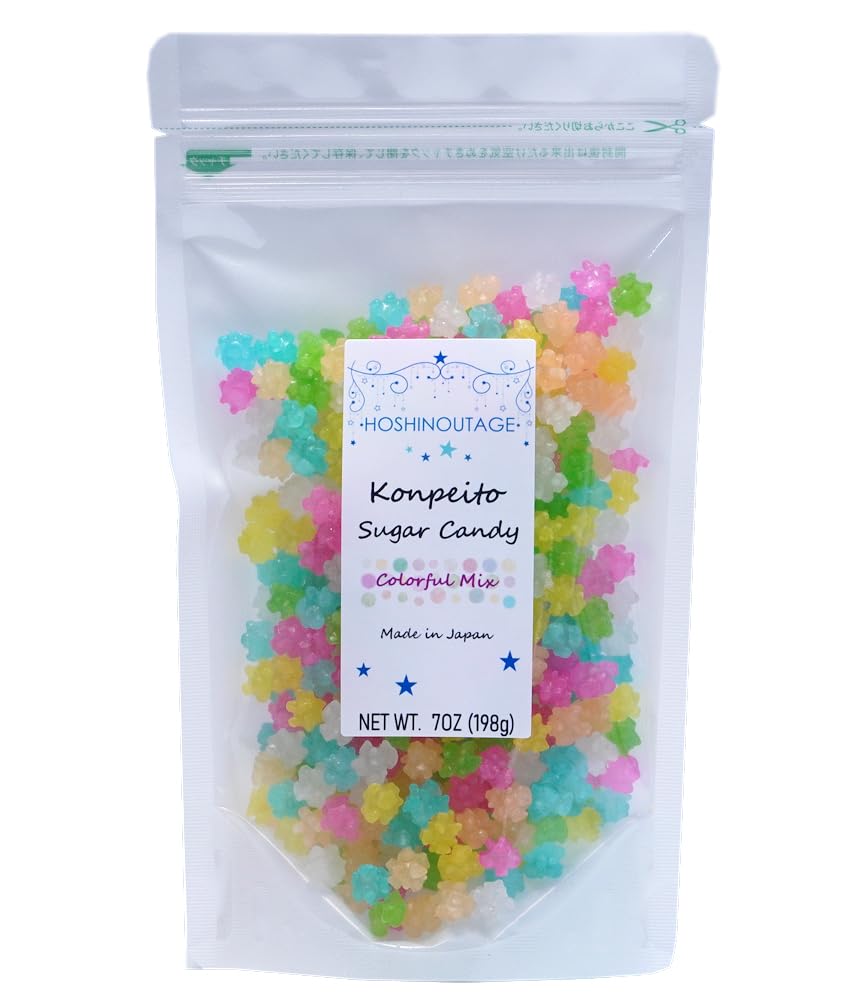 HOSHINOUTAGE Konpeito Japanese Star Sugar Candy Utaboshi series 7oz [198g] (Mix)