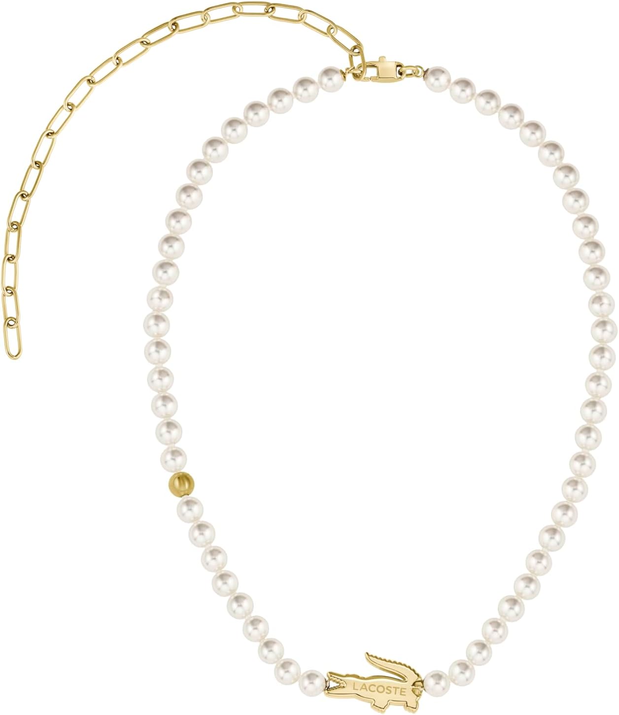 Lacoste Jewelry Men's and Women's Matchpoint Glass Pearls and Necklace - Fashion Jewelry, Accessory - Gift for Him or Her - Image 3