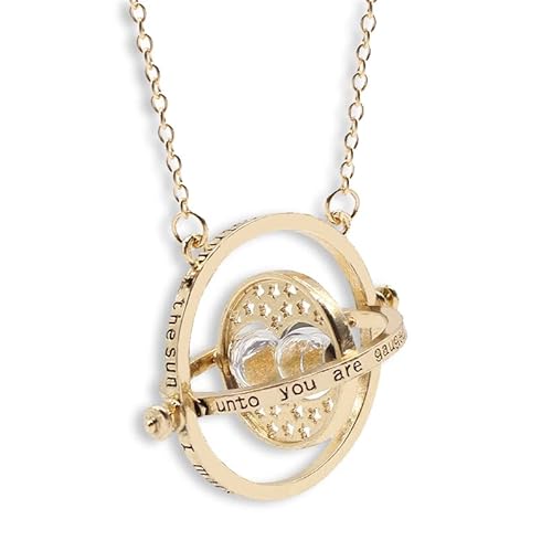 mohito Hermine Zeitumkehrer Halskette Wizard Herry Potter Halsketten Anhänger mit Sanduhr Kostüm Requisiten Cosplay Fans Cover