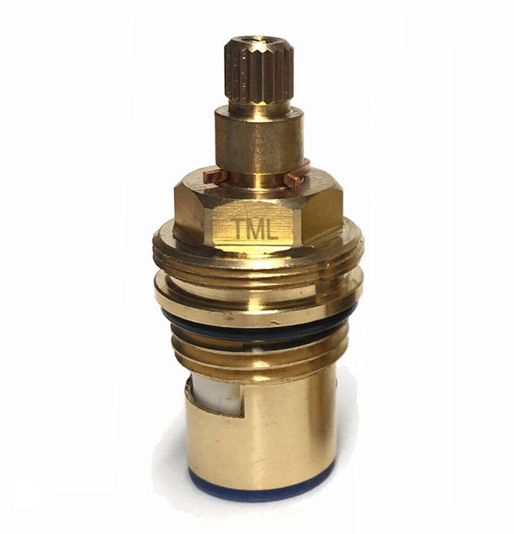 Tap Magician Replacement Ceramic Disc Quarter Turn Tap Cartridges 20 Spline x 52mm (Anticlockwise to open)