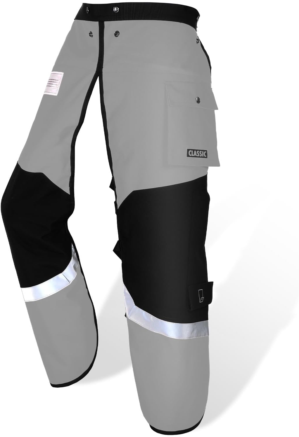 Chainsaw Chaps 8 Layers Heavy Duty Chain Saw Pants Safety Apron with Adjustable Waist and Pocket for Men/Women, Classic C