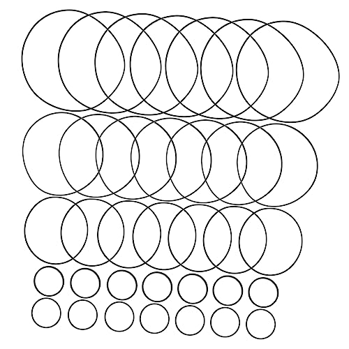 Hoement 50 Stück Gürtel Für Tonbandgeräte Antriebsriemen Für Recorder Kassettenriemen Rund Riemen Für Kassettendecks Riemen Für Kassettenrecorder Bandgürtel Runden Verstärker Gummi
