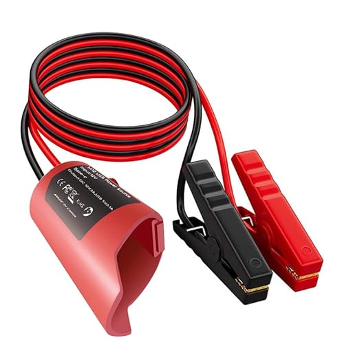 Jumper Cable Clamps Compatible with Milwaukee M12, Silicone wire 2FT 8AWG Cable,12V Battery Jumper Starter for Cars Light Trucks Car Jump Starting Using Tool