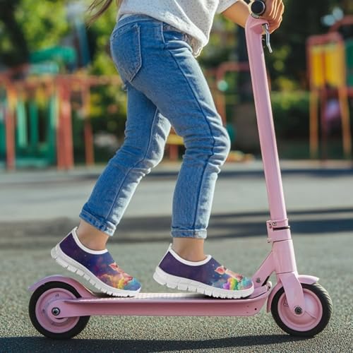 Kids Athletic Shoes Cute Girls Slip On Tennis Shoes Comfy Boys Casual Shoes3