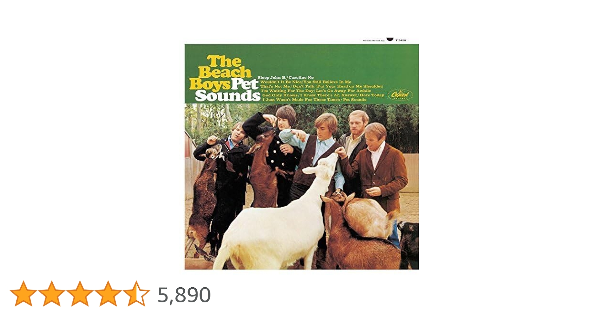 レコード　UKオリジナル　モノ盤　ペット・サウンズ　ビーチボーイズ　送料込み Amazon.co.jp: ペット・サウンズ - ザ・ビーチ・ボーイズ: ミュージック