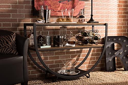 Baxton Studio Blakes Console Tables, Black #TOP3