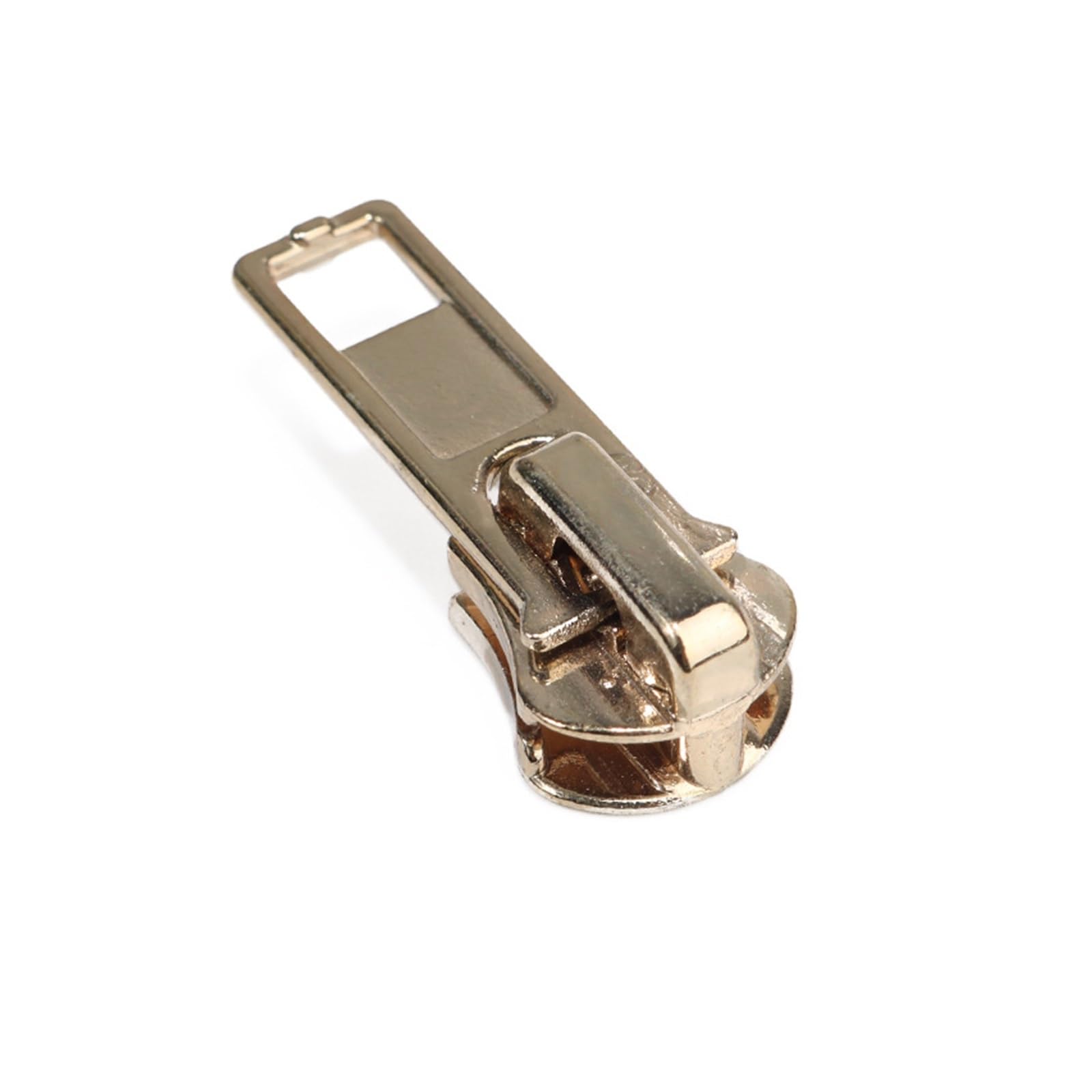 Tiradores de cremallera, 2 piezas 5# Tirador de cremallera Cabezal de cremallera desmontable Kits de reparación de cremallera instantánea Deslizador de cremallera(Gold)