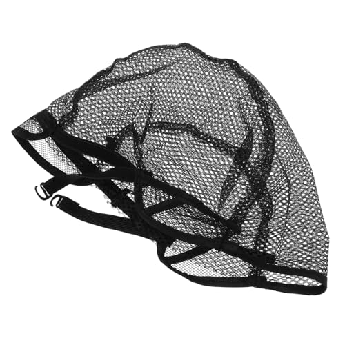 Baluue 2PC Black Mesh Wig Caps Adjustable Stretch Wig Making Hair Nets for Easy Weaving and Secure Hair Hold Lightweight and Durable Design for Comfortable Use
