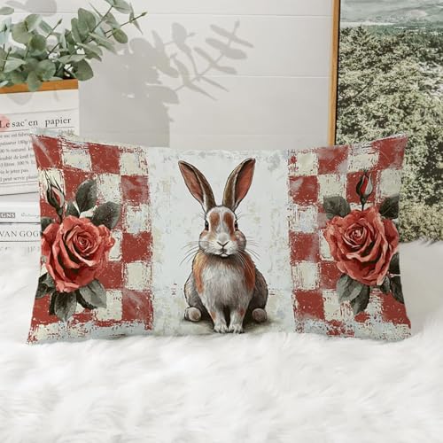 Lot de 2 housse de coussin Pâques 40x80cm, idée cadeau maison - 6