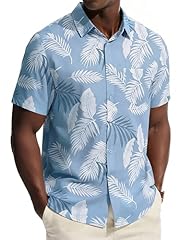 Blue-white Palm Leaves