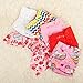 Babygoal Cloth Diaper Cover for Girls,Baby Adjustable Reusable Covers for Fitted Diapers and Prefolds, 6pcs Baby Clothes Covers+One Wet Bag 6DCF01